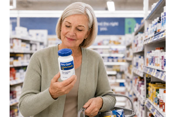 Accessible features like arthritis-friendly caps can drive purchase decisions, brand loyalty, and repeat sales.