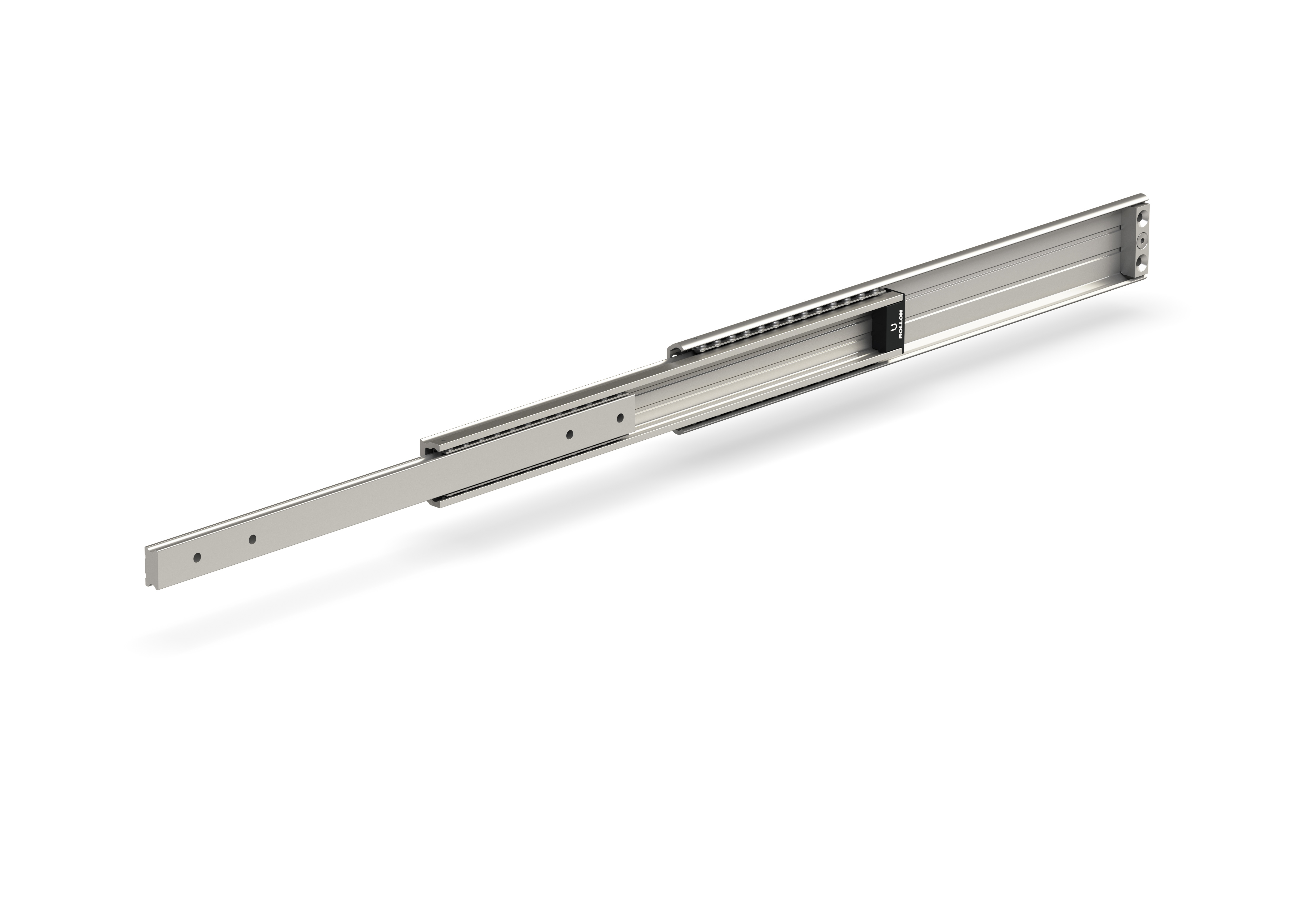 Rollon's HVC-MG full-extending telescopic rail with magnets.