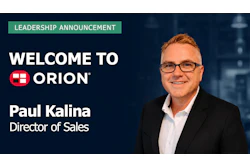 Paul Kalina New Orion Sales Director
