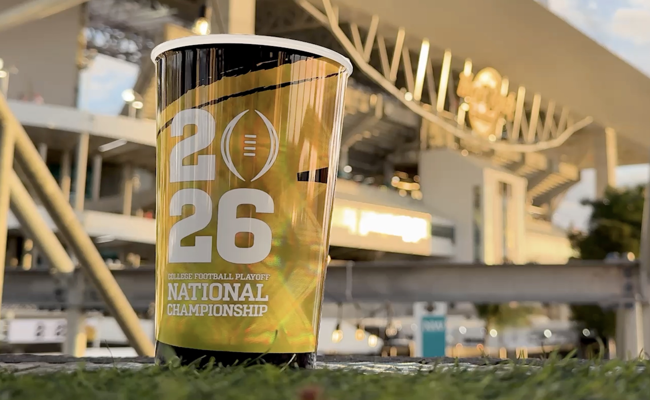 Churchill Container’s 100% PCR souvenir cup for the College Football Playoff National Championship uses purified recycled PP from PureCycle.