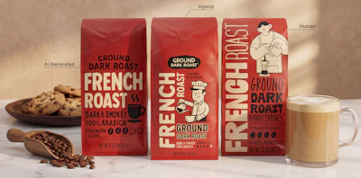 In coffee, human-designed graphics came closest to the hybrid approach, particularly on clarity and trust, suggesting a stronger role for familiar category cues in more tradition-driven products.