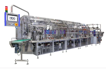ALLIEDFLEX showcases the HDG RBL-300 Horizontal Form-Fill-Seal (HFFS) Standup Pouch Packaging System.