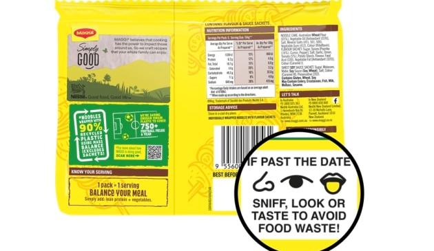 The pilot is being applied to selected Maggi 2 Minute Noodles multipacks available across Australia.