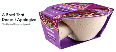 Sambazon halted a planned PP bowl after consumers questioned its recyclability, then developed a custom plant-fiber package aligned with the brand’s sustainability goals.