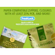 FreshLock paper-compatible zippers and closures with 25% PCR packaging displayed at PACK EXPO International 2026 Booth S-3907