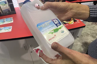Mactac's new dairy film is printed on white BOPP with 710VHP adhesive, the construction engineered to resist moisture wicking on cold, condensation-covered containers.