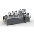 Straub industrial packaging machine with multiple feed stations and control panel