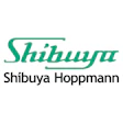 Shibuya Hoppmann logo with teal script wordmark and black sans-serif text