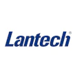 Lantech company logo in dark blue italic text with registered trademark symbol