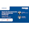 Packaging World webinar on paper-backed box sealing tape featuring speakers David Glover and Casey Flanagan, sponsored by 3M
