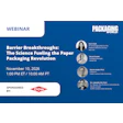 Dow logo sponsor badge for Packaging World webinar on barrier breakthroughs