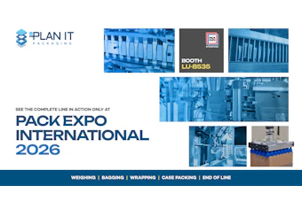 Plan It Packaging logo with stacked box symbol and blue branding