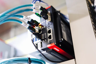 An ultra-compact C6032 industrial PC provides significant processing power while occupying minimal cabinet space.