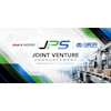 Joint venture announcement graphic featuring PMI Kyoto, JPS, and Omori North America logos with industrial warehouse background
