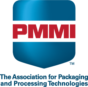 PMMI The Association for Packaging and Processing Technologies logo with teal shield and red text