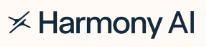 Harmony AI logo with geometric symbol and company name