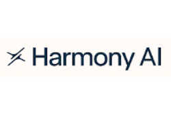 Harmony AI logo with geometric symbol and company name