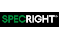 SpecRight logo with green and black text design