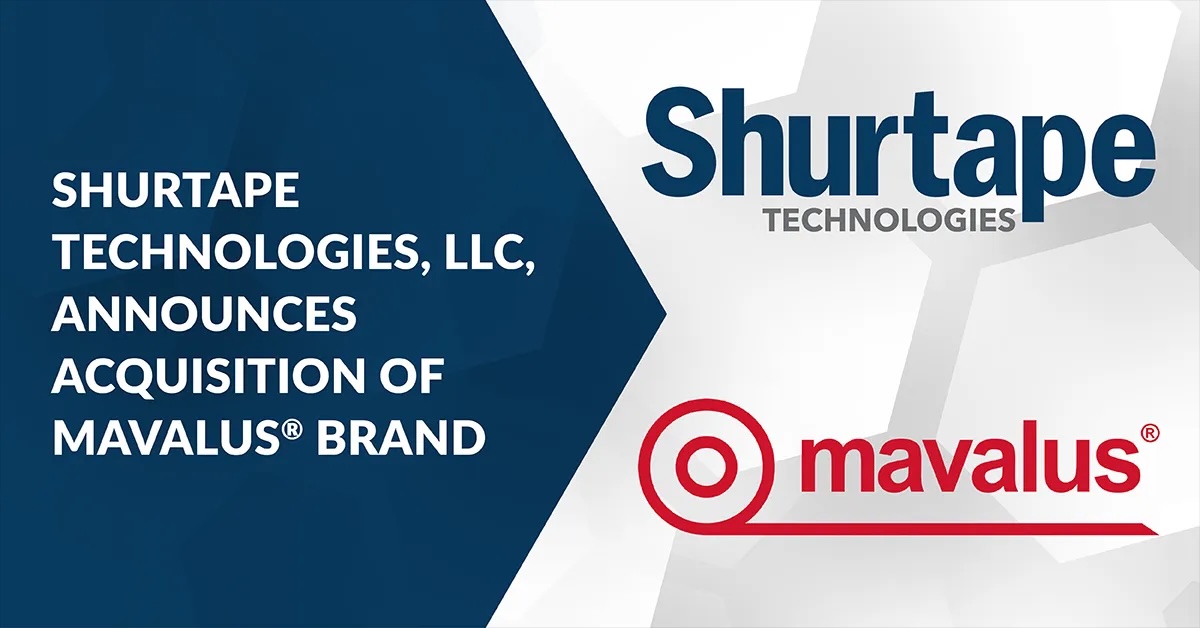 Shurtape Technologies announces acquisition of Mavalus brand with company logos displayed