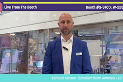 Edmund Konsen from Schubert North America presenting live from Pack Expo booth S-3700, W-22052
